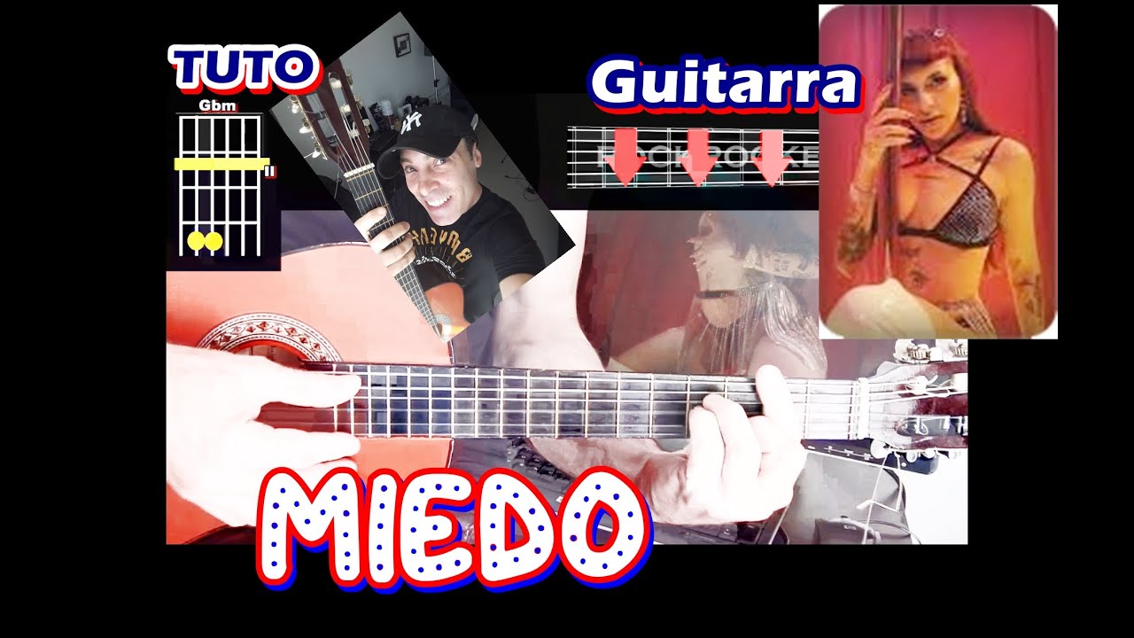 COMO Tocar 💃 MIEDO de CAZZU ( GUITARRA ) Acordes y acompañamiento,  Tutorial FACIL, paso a paso - YouTube