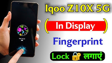 iqoo z10x in display fingerprint setting | how to set in display fingerprint lock iqoo z10x