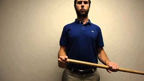passive shoulder external rotation with a dowel