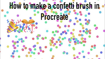 Confetti brush tutorial in Procreate 🎉