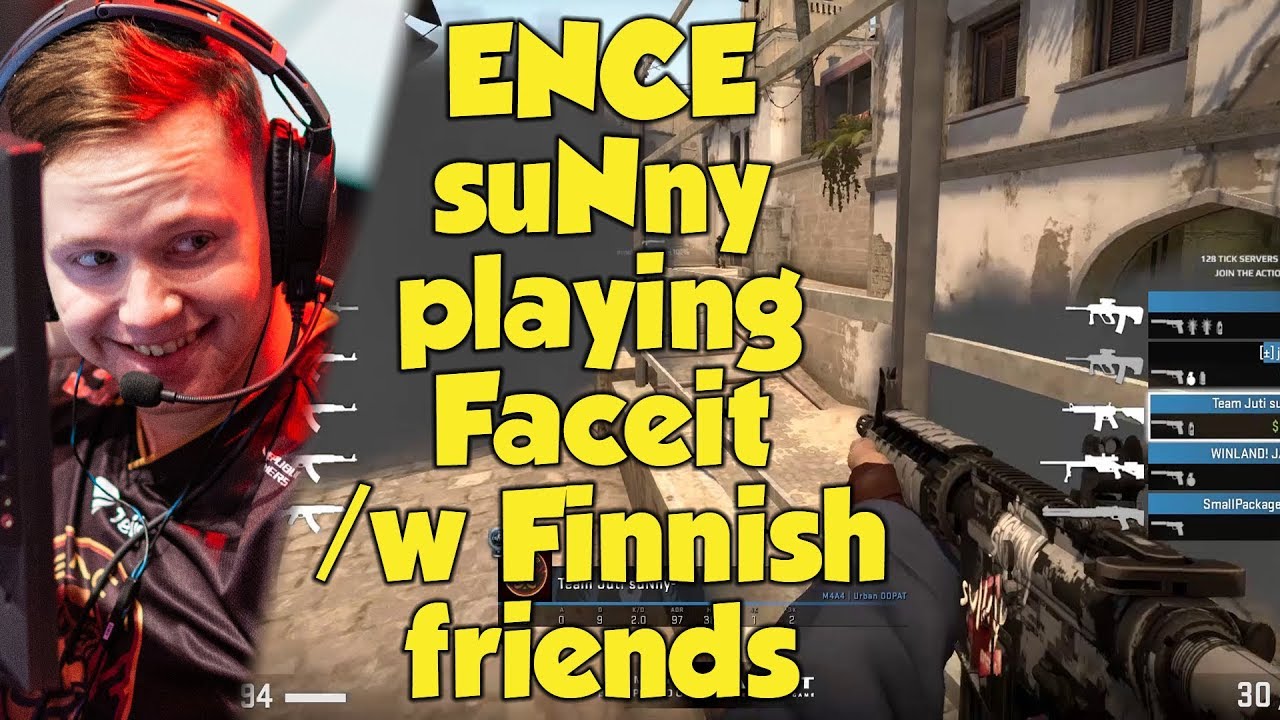 ENCE suNny playing Faceit with Finnish friends | CSGO | POV - YouTube
