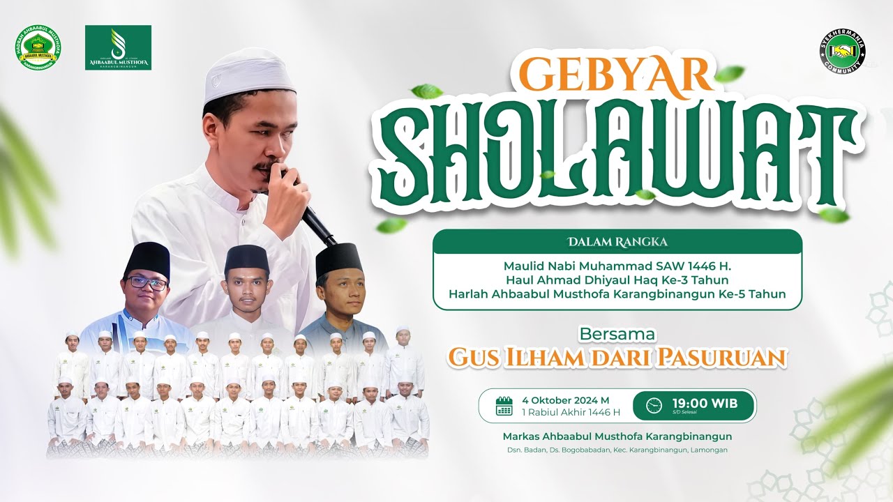 LIVE GEBYAR SHOLAWAT BERSAMA GUS ILHAM DARI PASURUAN :: HARLAH HADRAH AM KARANGBINANGUN
