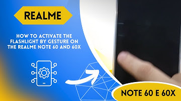 How to activate the flashlight by gesture on the Realme Note 60 and 60x