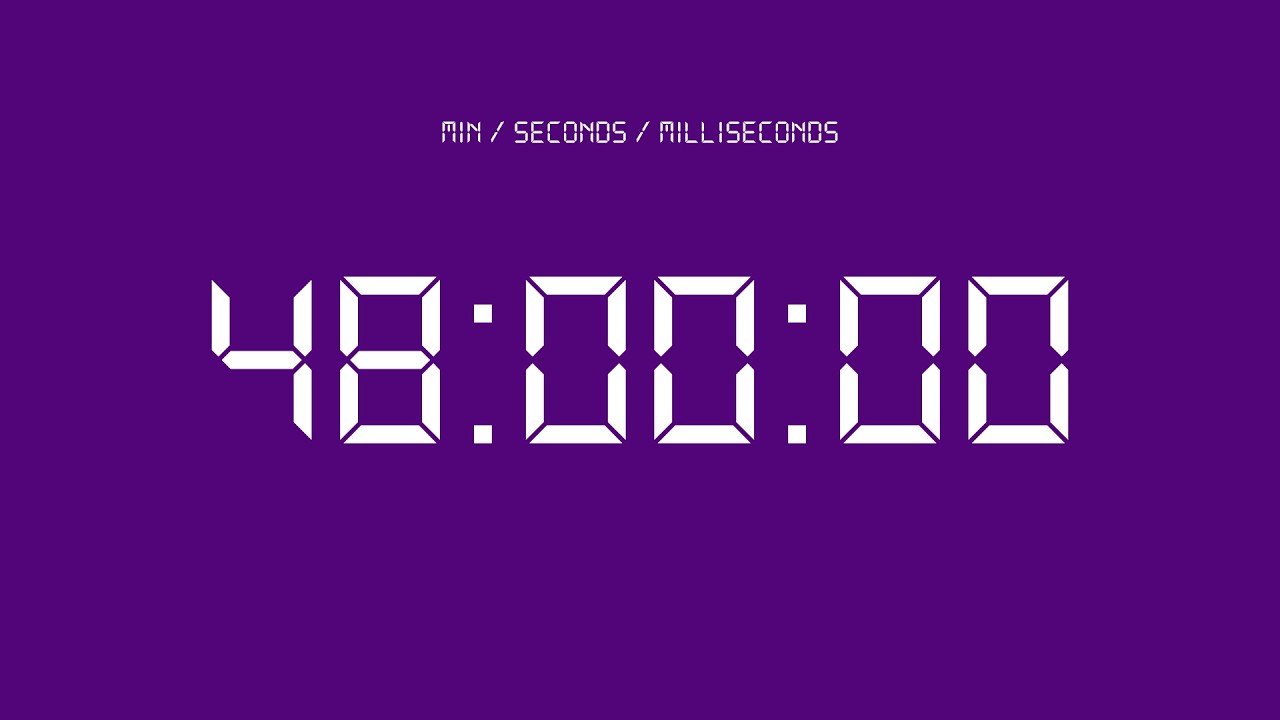48 minute countdown timer