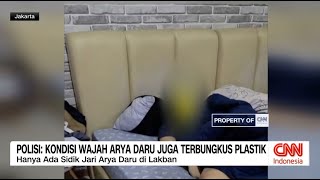 Polisi Kondisi Wajah Arya Daru Juga Terbungkus Plastik