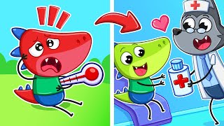 картинка: Малыш Заболел! | Не Боимся Доктора и Учим Здоровые Привычки 👨‍⚕️🏥 | Крошка Мими🦄