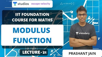 L21: Modulus Function | IIT Foundation Course for Maths | Prashant Jain