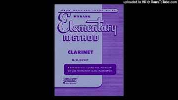 Rubank Elementary Method Clarinet Lesson 3 Study 4