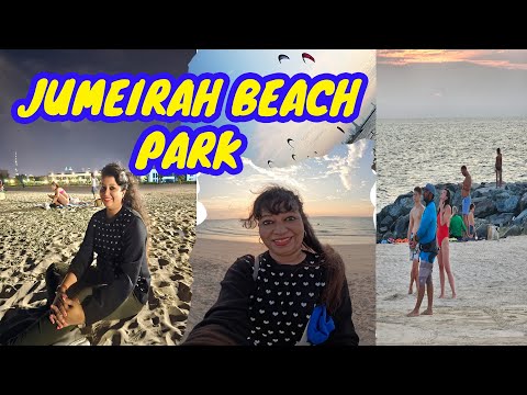 Jumeirah Beach Park |A Fabulous Evening in Dubai | Paragliding!! 😍😘❤️🏖️