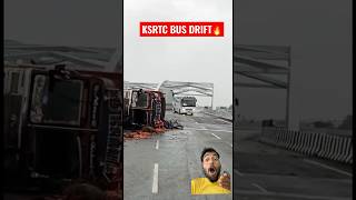 Tc BUs Drifting on wet road #automobile #highway #funny #vlog #travel #vlogger #videostar #videomic