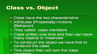 Object Oriented Programming Concept