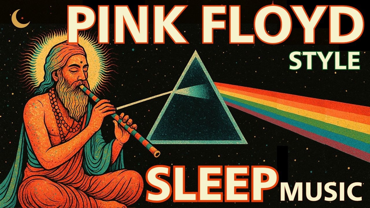 DEEP SLEEP MUSIC: PINK FLOYD STYLE ★Soft Guitar Solo★ Relaxing Ambience for Sleeping [no ads]