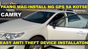 How to Install Car GPS Tracker Simple Easy DIY Tutorial Tips Toyota Camry English Tagalog