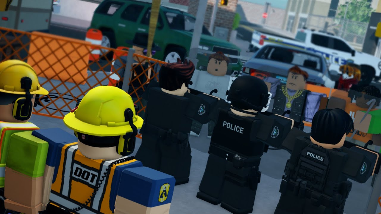 Protesters SWARM Construction building..