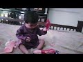 Baby funny eatin candy  ahmad play with papa  ahmad and jannat vlog  kids  baby  abcd