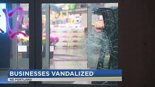 News Update: At least 24 businesses vandalized by group of 30 in downtown and NE Portland; ORLA