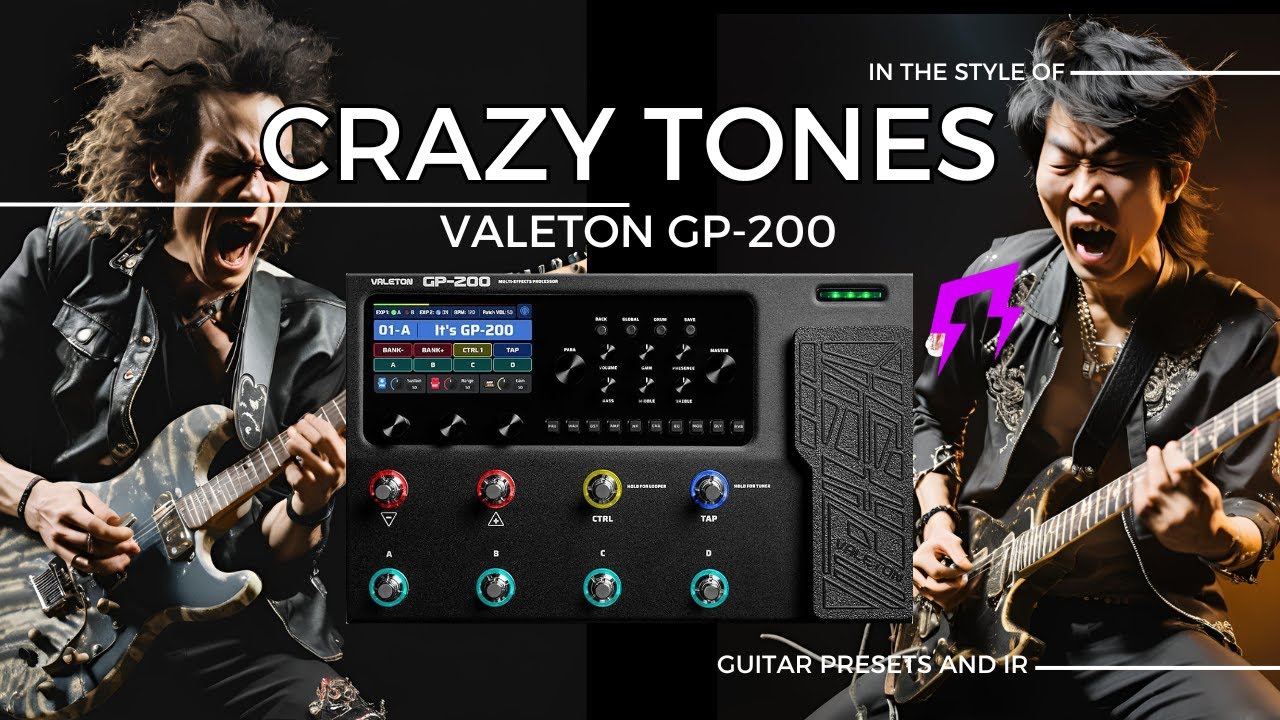 Crazy tones VALETON GP 200 guitar presets Liveplayrock #valetongp200 ...