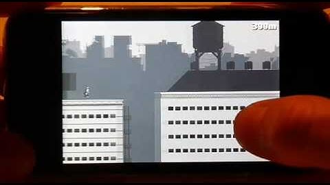 Canabalt for iPhone gameplay