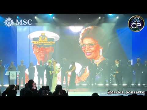 MSC SEASHORE Naming Ceremony with Sophia Loren in Ocean Cay Bahamas