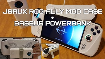 JSAUX (ASUS ROG ALLY) MODCASE & BASEUS POWERBANK. This is awesome! Unboxing.