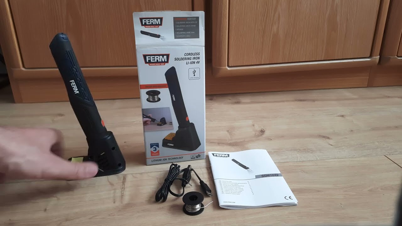 Аккумуляторный паяльник FERM SGM1022