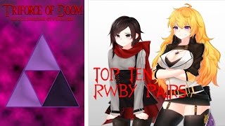 Top Ten RWBY Pairs