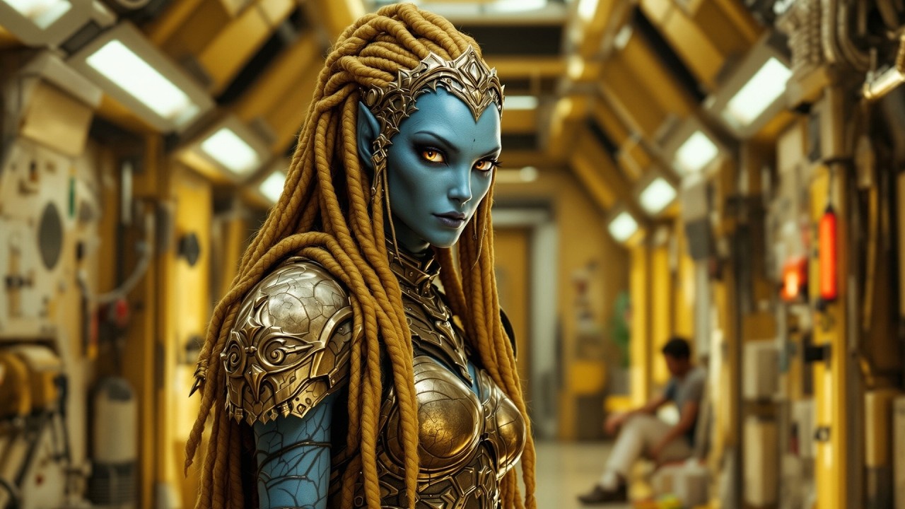 The queen looked through entire palace for her child, only to find him calmly playing beside a human