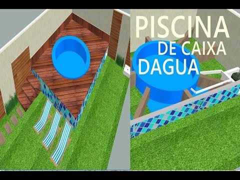 Piscina De Caixa D água 1500 Litros Como Fazer Piscina Com Caixa D Agua Youtube