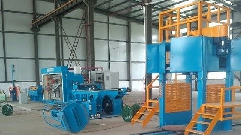 HXE 13DT Large intermediate copper wire drawing machine with annealer, double spooler and coiler