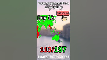 Day 12 of trying to get a Sub from every country #viral #mapping #subscribe #capcut #geography #map