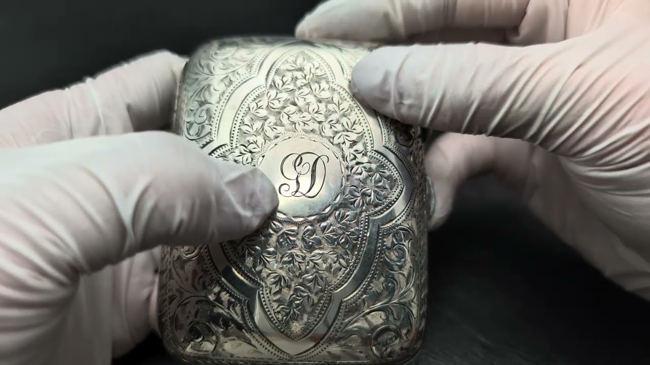 1929年 英国ヴィンテージ 純銀製 シガレットケース 59g George