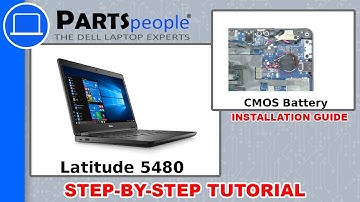Dell Latitude 5480 (P72G001) CMOS Battery How-To Video Tutorial