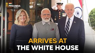 Prime Minister Narendra Modi arrives at the WHITE HOUSE