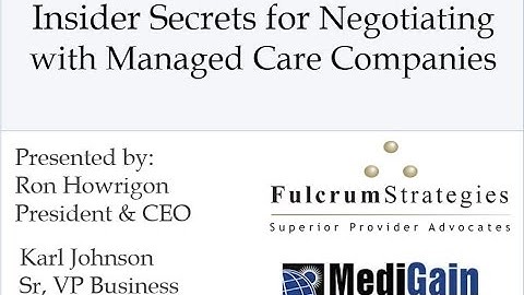 Medical Insurance Reimbursement: Insider Secrets to Payer Contract Negotiation