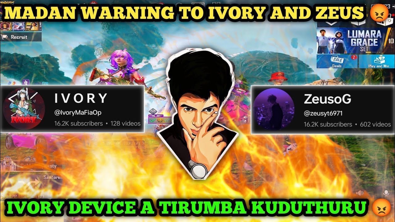 Madan warning to Ivory and Zeus 😡 #madan #madanop #bgmi