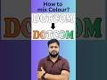 How to Mix Colour (GRADIENT) in MS Word, Excel, PowerPoint?#dotcominstitute #shorts #motivation