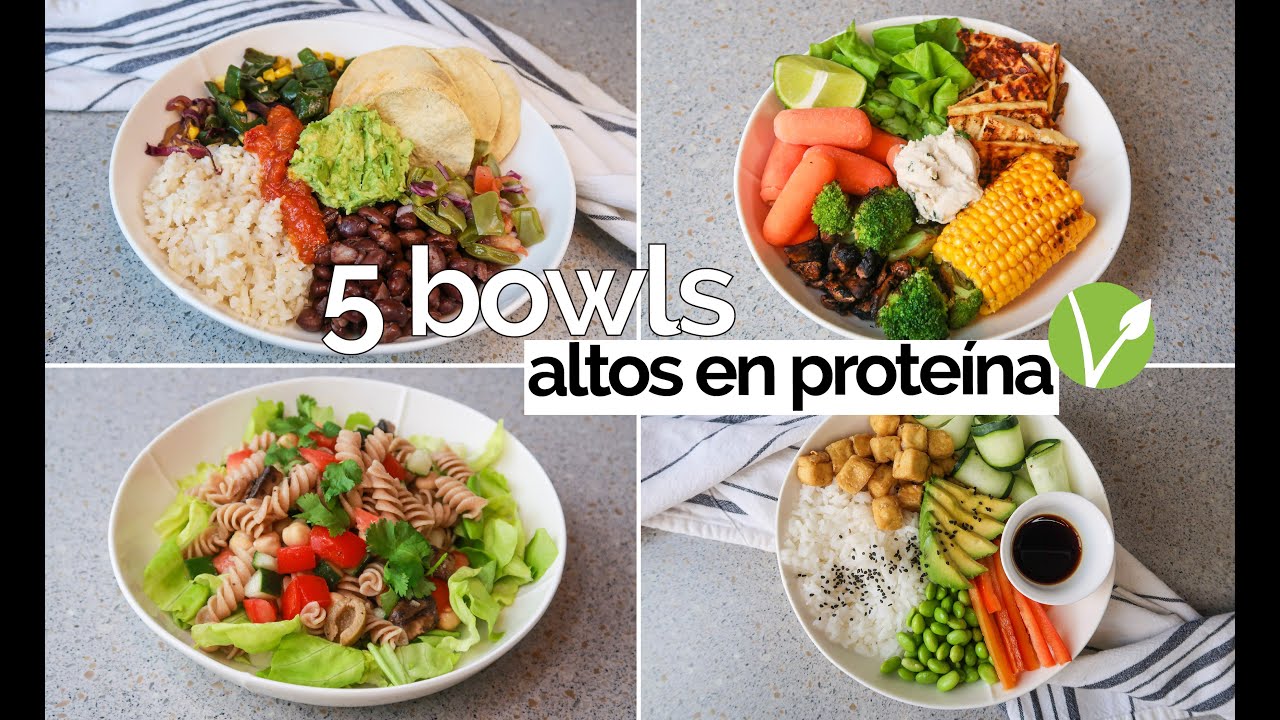 5 BOWLS VEGANOS | deliciosos, fáciles y altos en proteína
