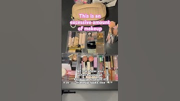 THIS IS WHAT HAVING A LOT OF MAKEUP LOOKS LIKE #makeupcollection #minimalist #makeupproducts