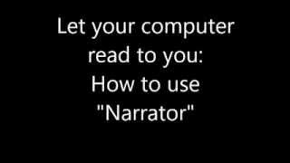 Narrator tutorial
