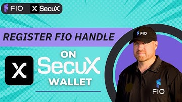 Register FIO Crypto Handle on SecuX Hardware Wallet