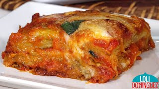 BERENJENAS A LA PARMESANA. ¡La mejor receta con berenjenas!. - Receta fácil, rápida y vegetariana.