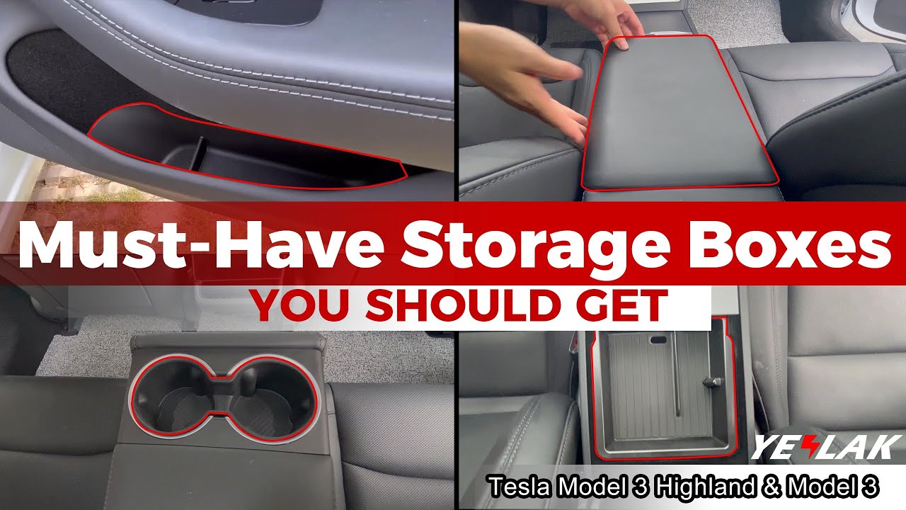 Tesla Model 3 Must Have Storage Boxes 2024 - YouTube
