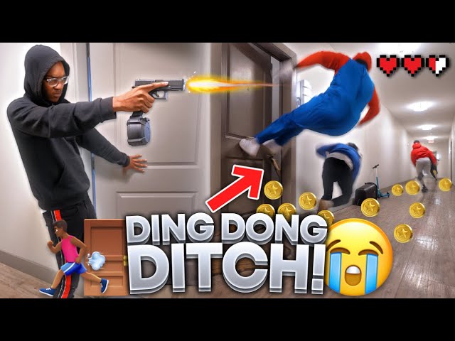 EXTREME DING DONG DITCH PART 5!! *COLLEGE EDITION* (GONE WRONG) class=