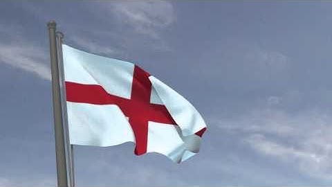 England Flag made with Blender 2.54 Cloth Simulator