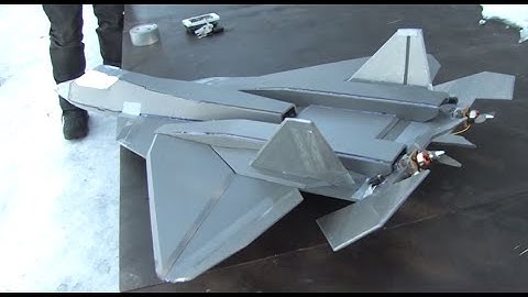 RCPowers design Sukhoi Pak-Fa V2 T-50 RC Depron Twin engine Thrust vectoring first flights
