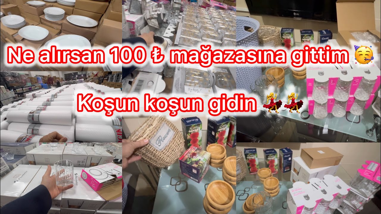 NE ALIRSAN 100 ₺ MAĞAZASINDAN ALDIKLARIM❌DİYARBAKIRDA OTURANLAR İZLESİN💯HERŞEY BEDAVA💃ALIŞVERİŞ VLOG
