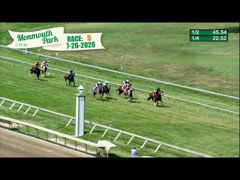 video thumbnail for MONMOUTH PARK 07-26-2026 RACE 5