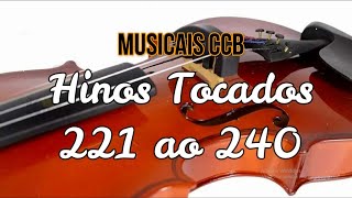 Musicais CCB Hinos Tocados Hinário 5 Violino, Viola e Violoncelo 221 ao 240