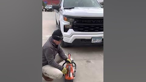 Starting a Stihl TS410 - Esch Construction Supply