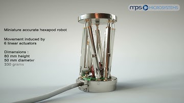 소형 헥사포드 로봇(Miniature accurate hexapod robot) - MPS Microsystems